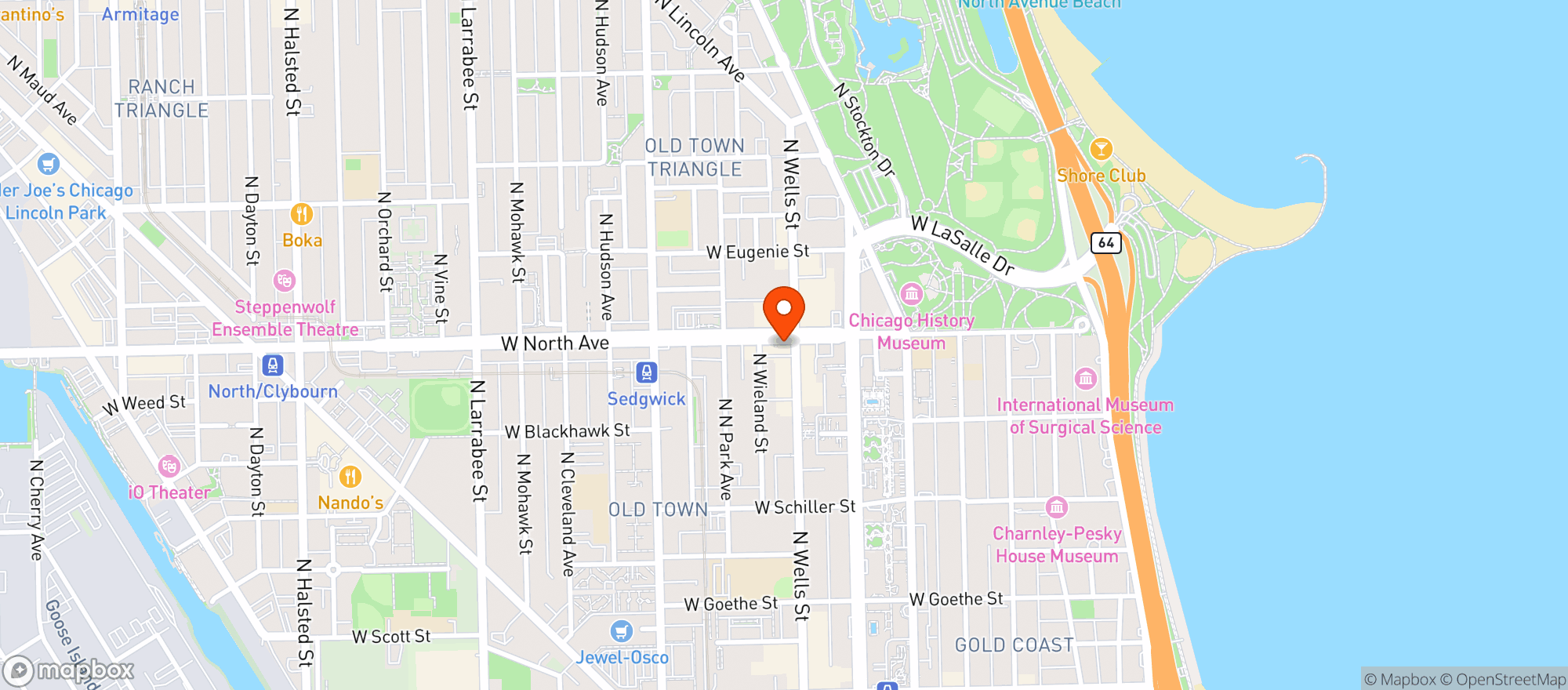 Map showing Foxtrot