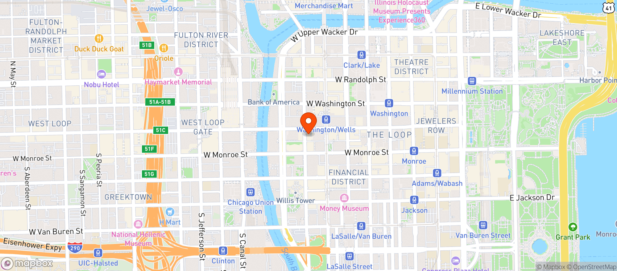 Map showing La Quinta Inns & Suites