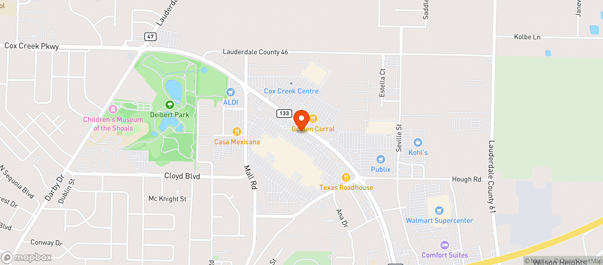 Map showing Gnc
