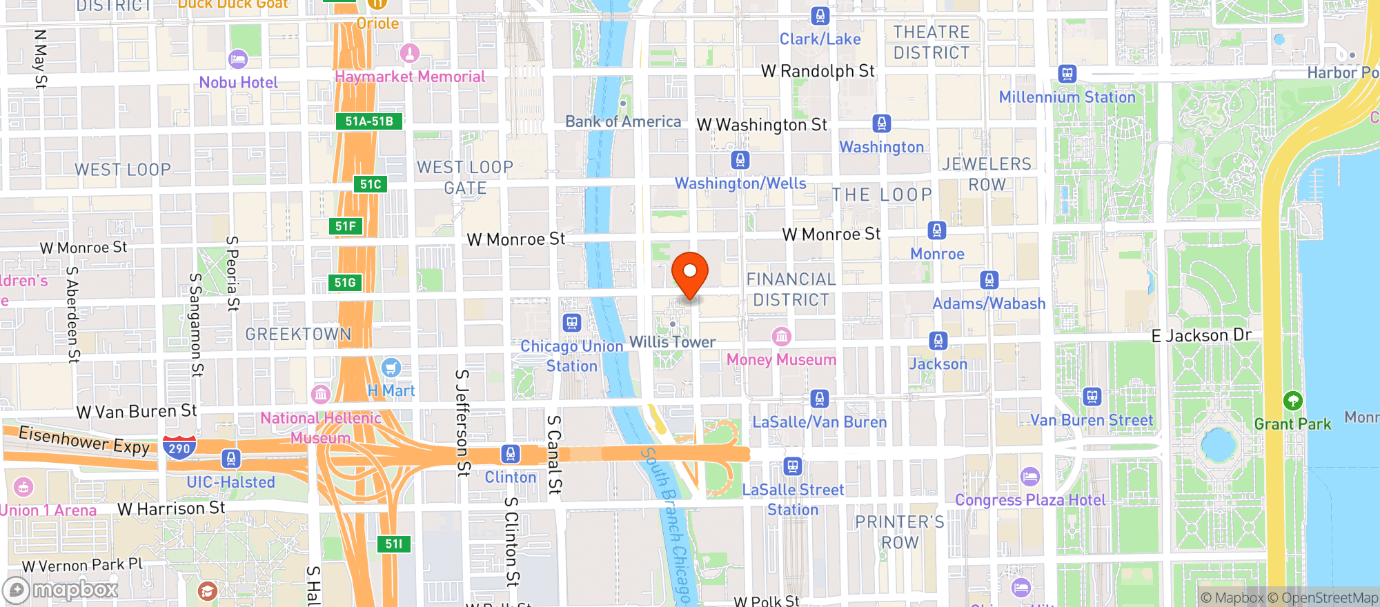 Map showing Kindling Dt Cookout & Cocktails