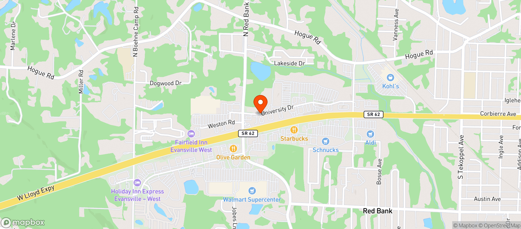 Map showing Liquor Locker