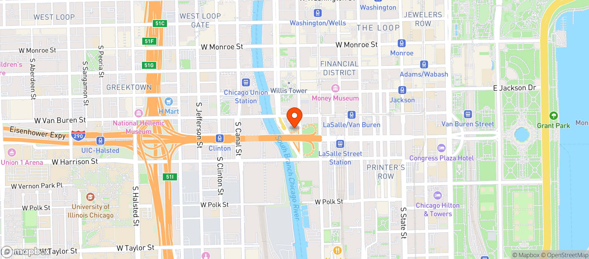 Map showing Auditorium Theater