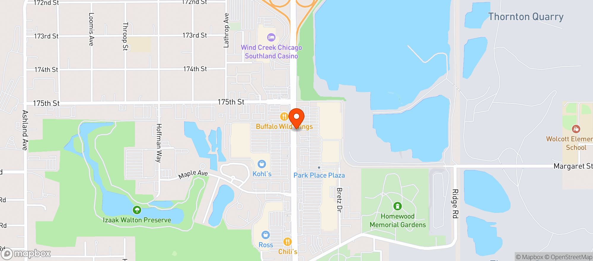 Map showing Target