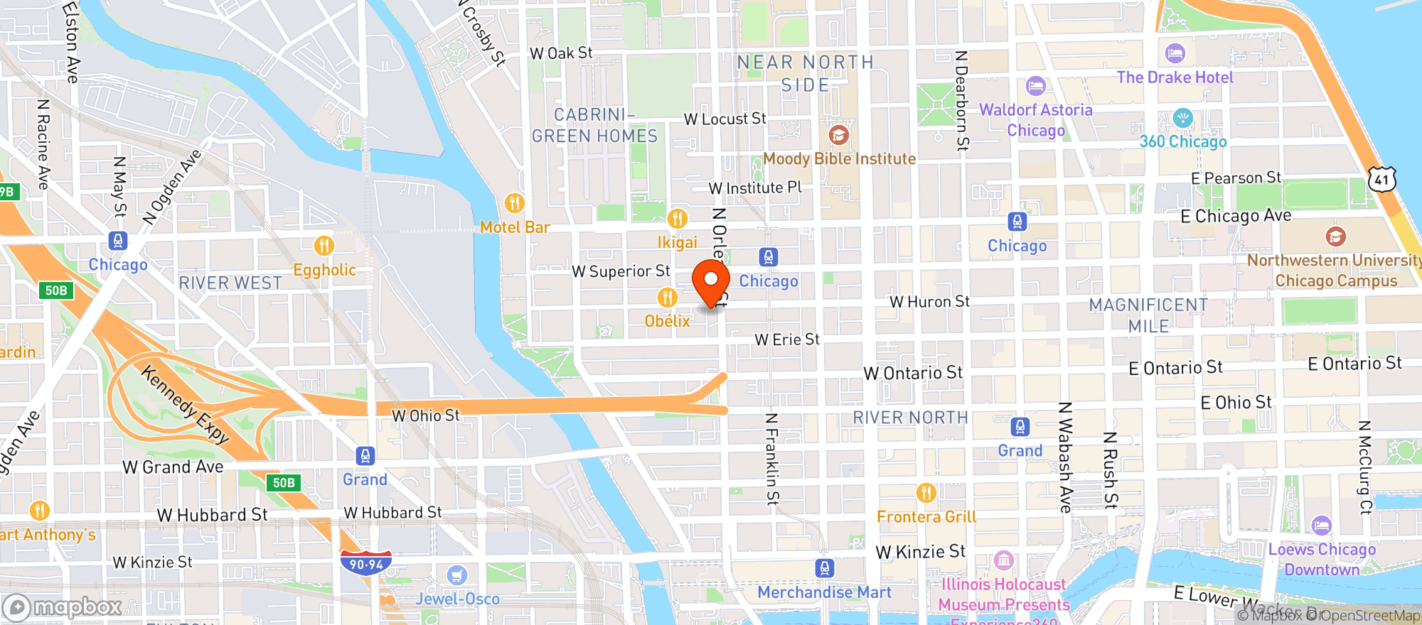 Map showing Green Door Tavern