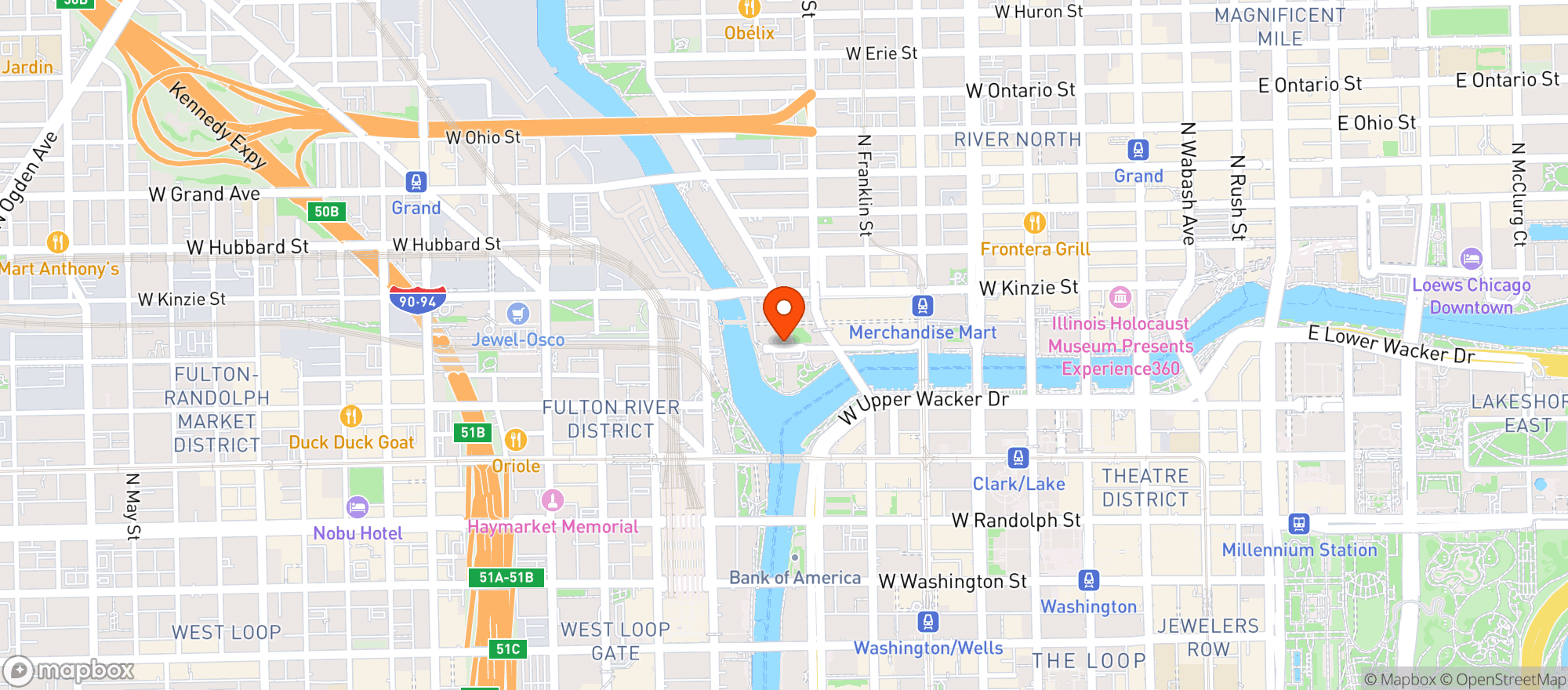 Map showing Holiday Inn #3200
