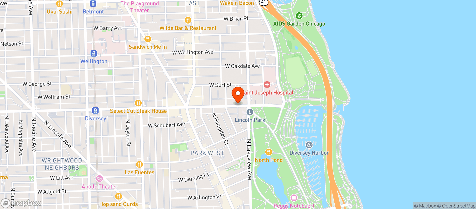 Map showing Eastgate Liquors