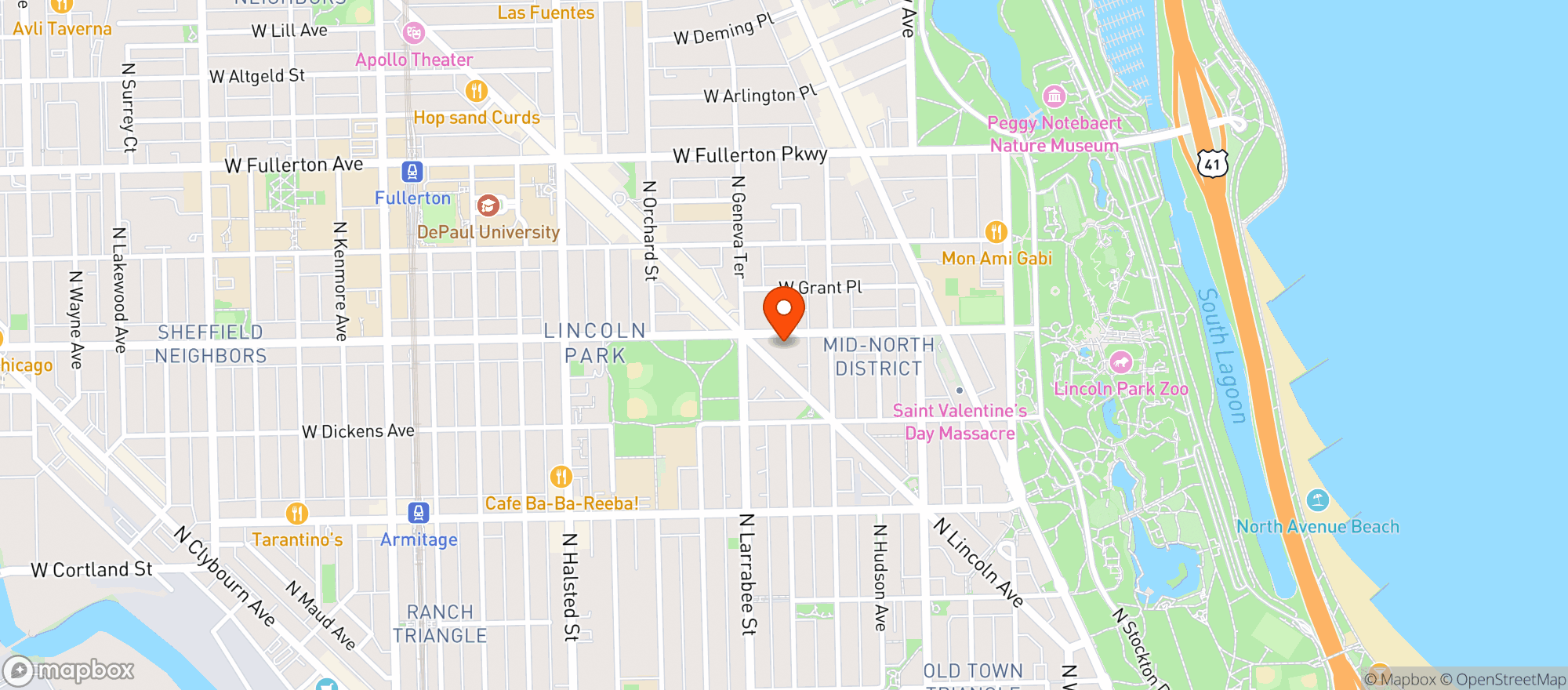 Map showing Target