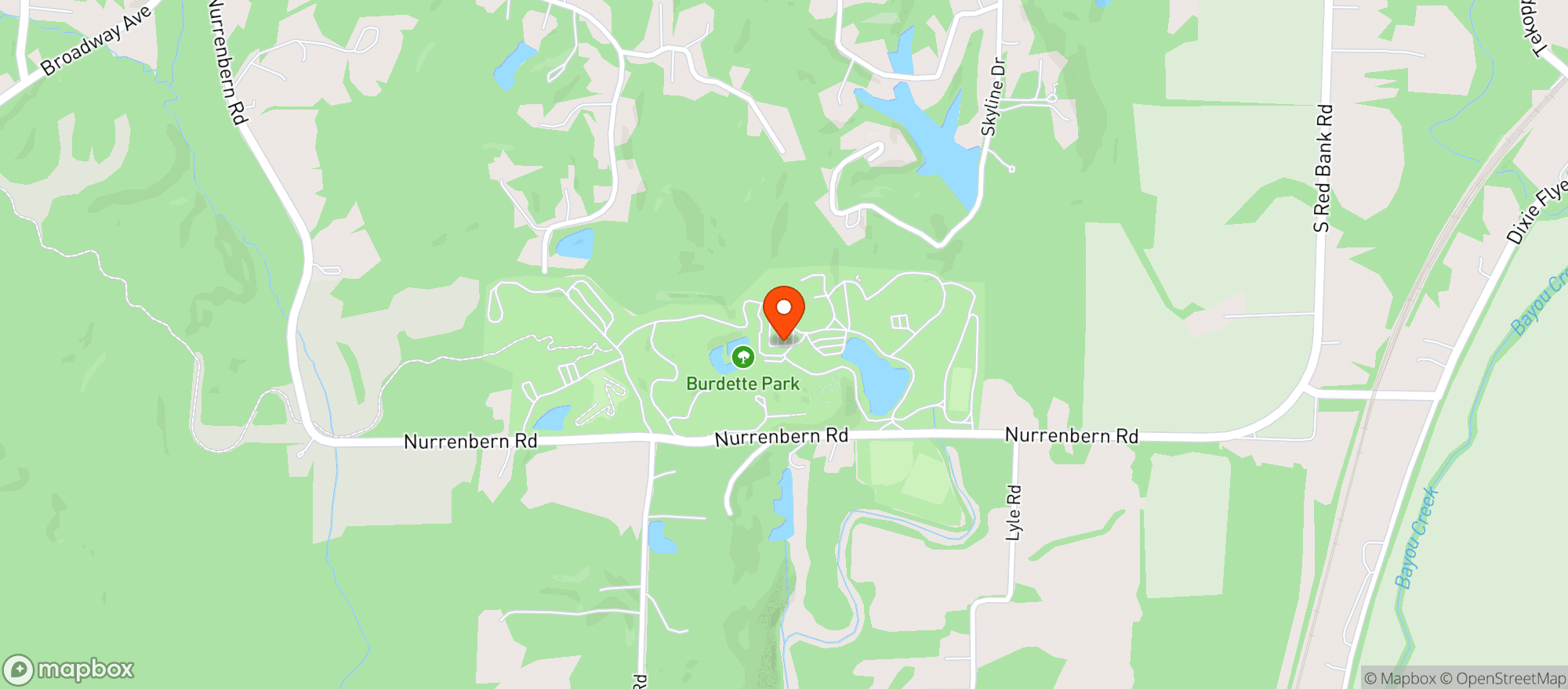 Map showing Burdette Park