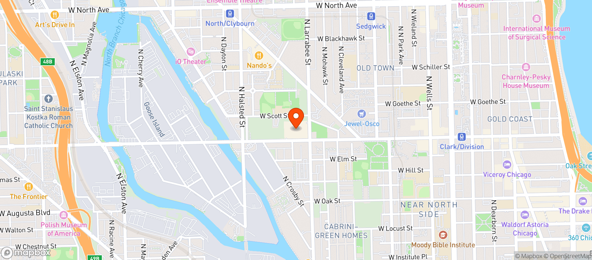 Map showing Target