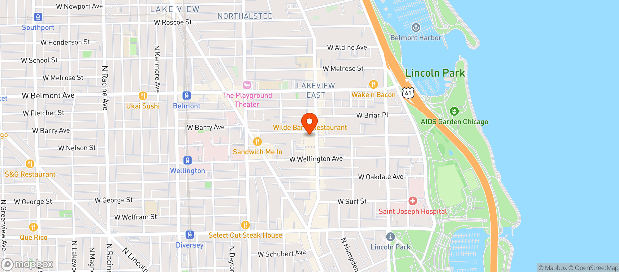 Map showing Mariano's