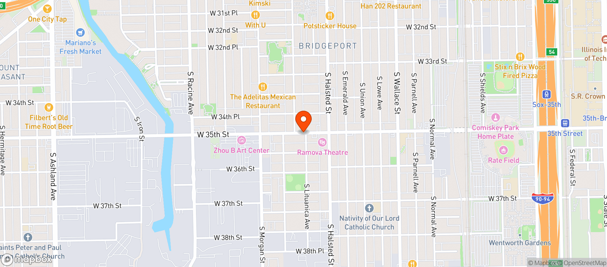 Map showing Greek Prime Kitchen & Bar