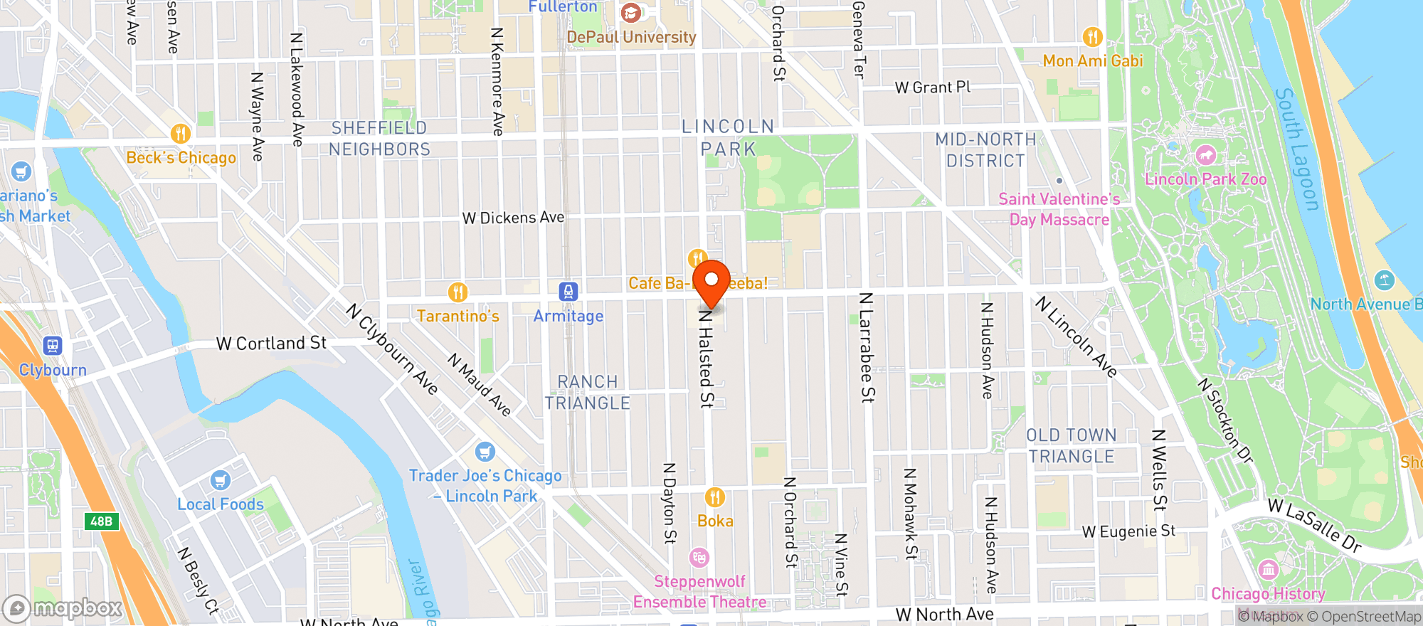 Map showing J9 Wine Bar