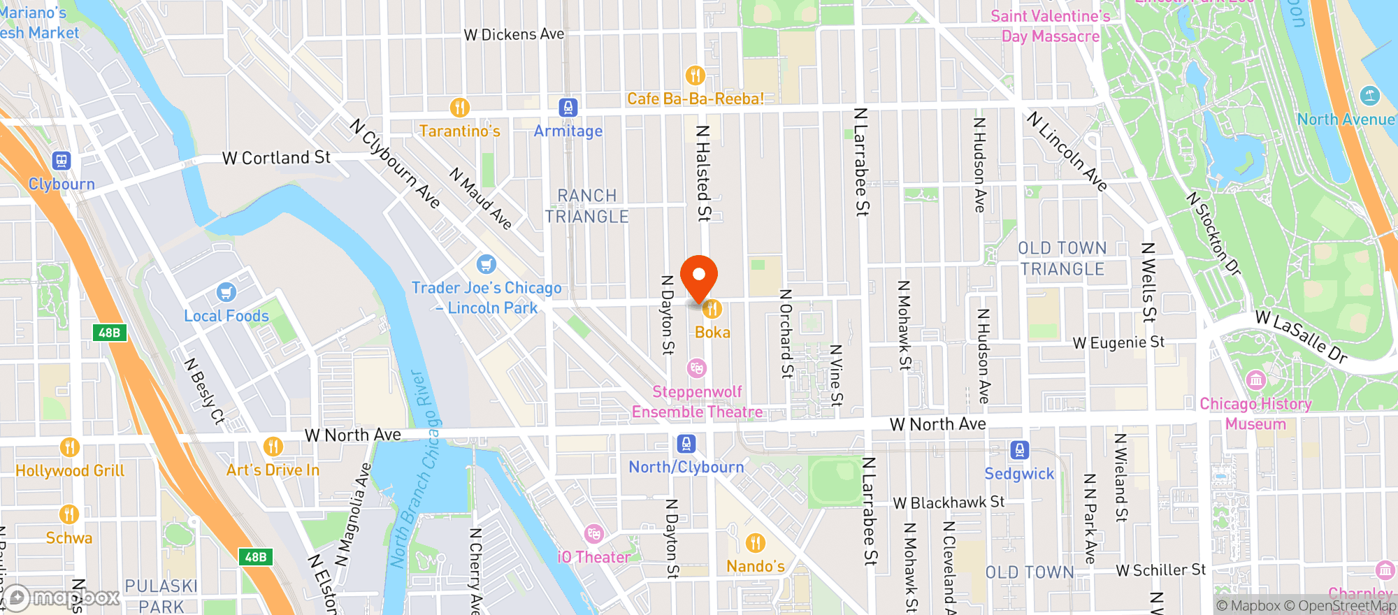 Map showing Vinci
