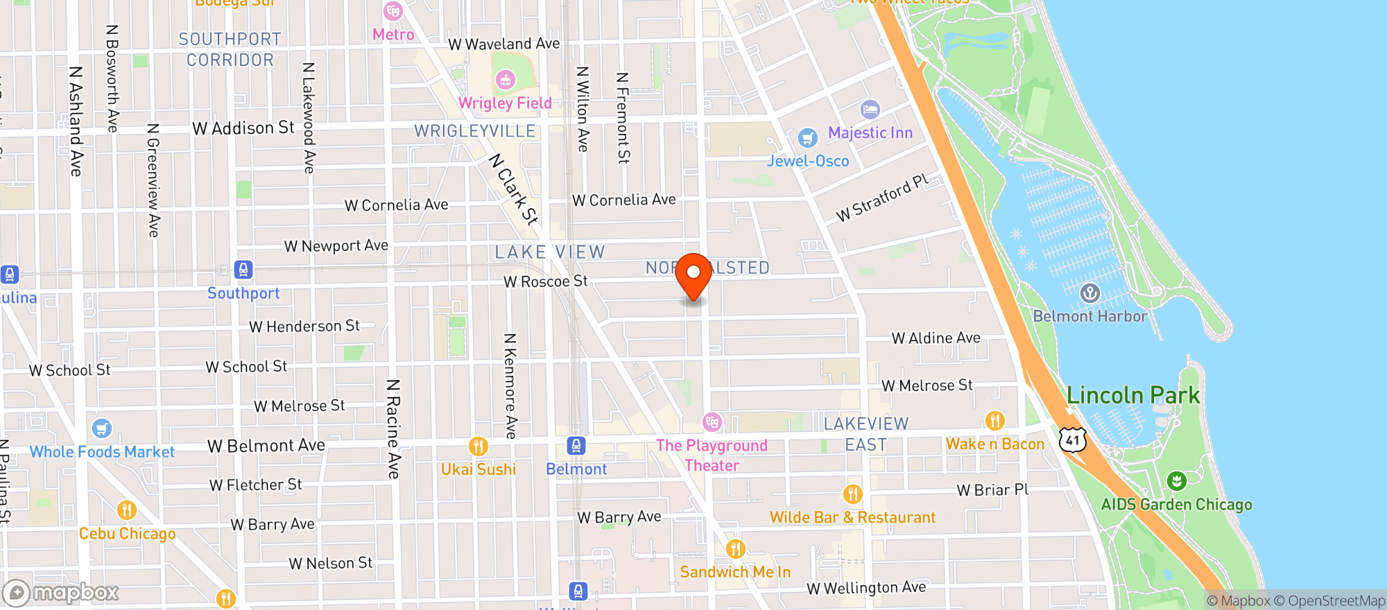 Map showing Sway Dispensary