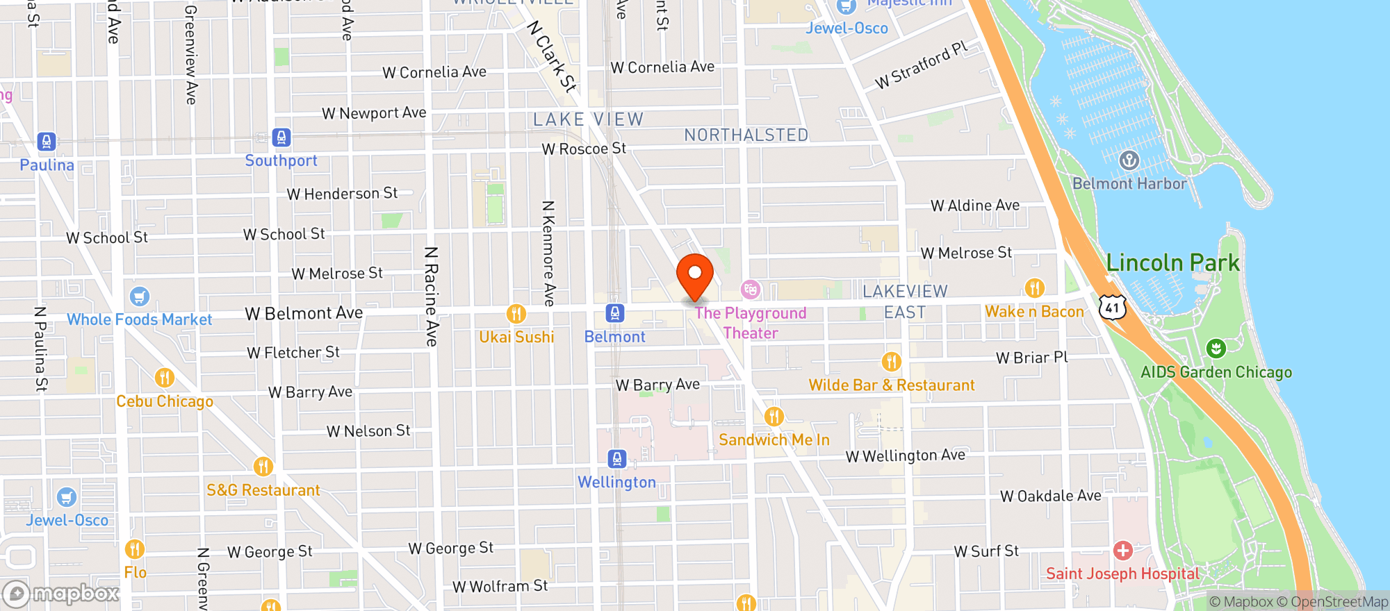 Map showing Target