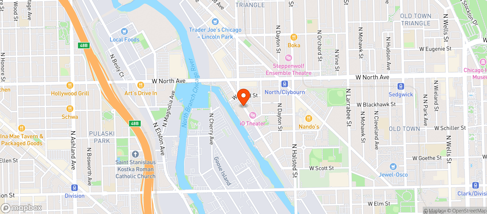 Map showing Whole Foods Market