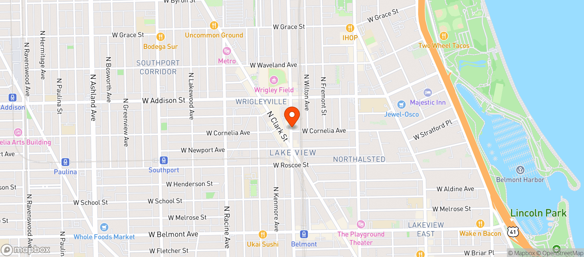 Map showing GOLD CROWN LIQUORS