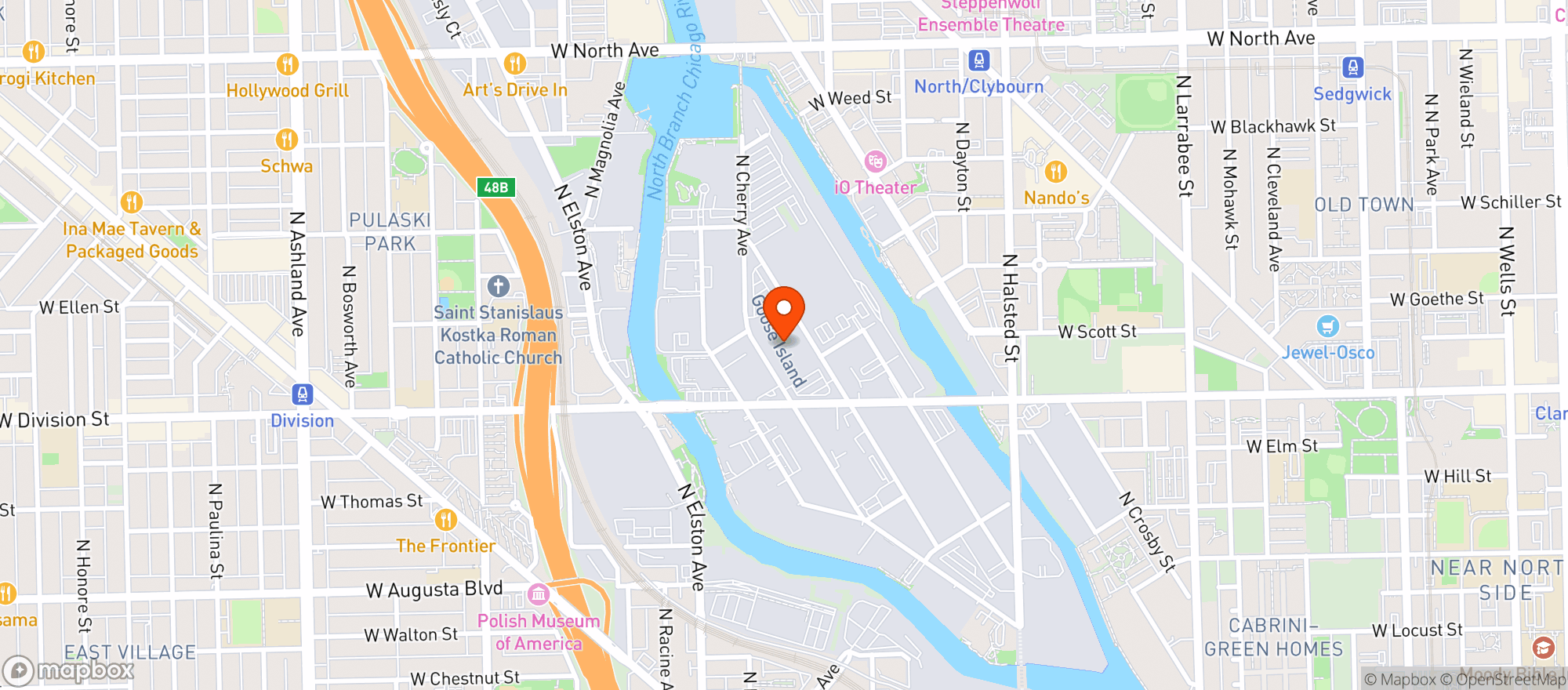 Map showing Midway Wholesalers