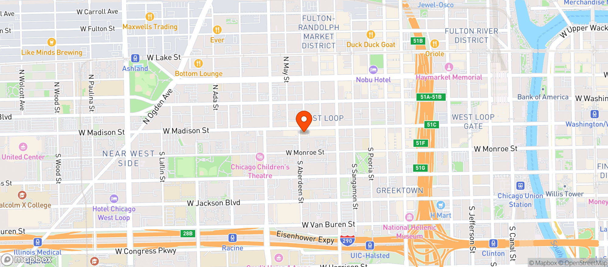 Map showing The Black Barrel Tavern