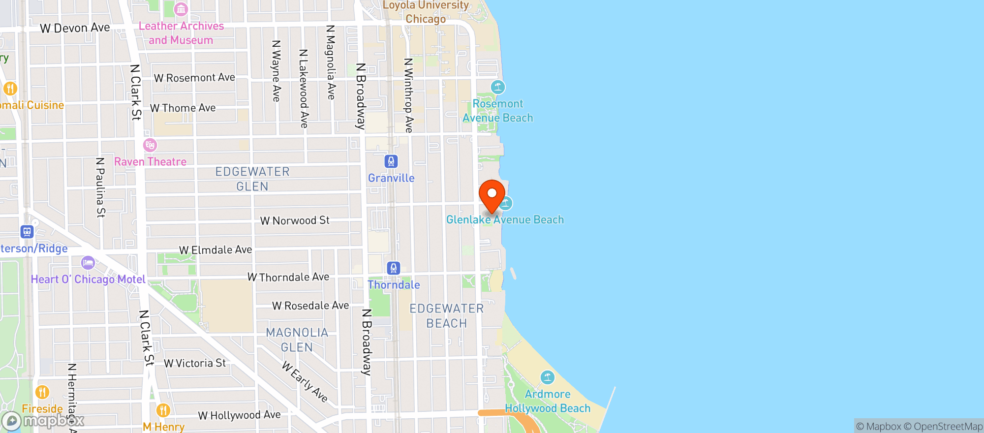 Map showing Malibu Market