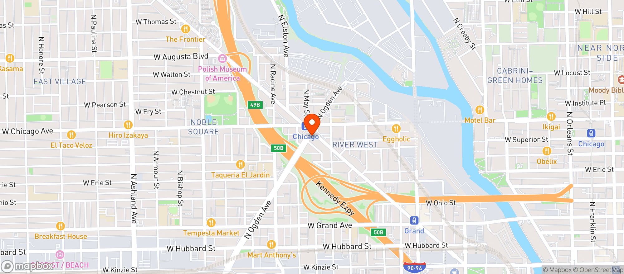 Map showing Matchbox Tavern