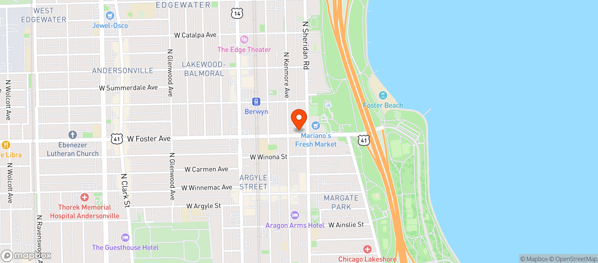 Map showing CIRCLE K #4706909