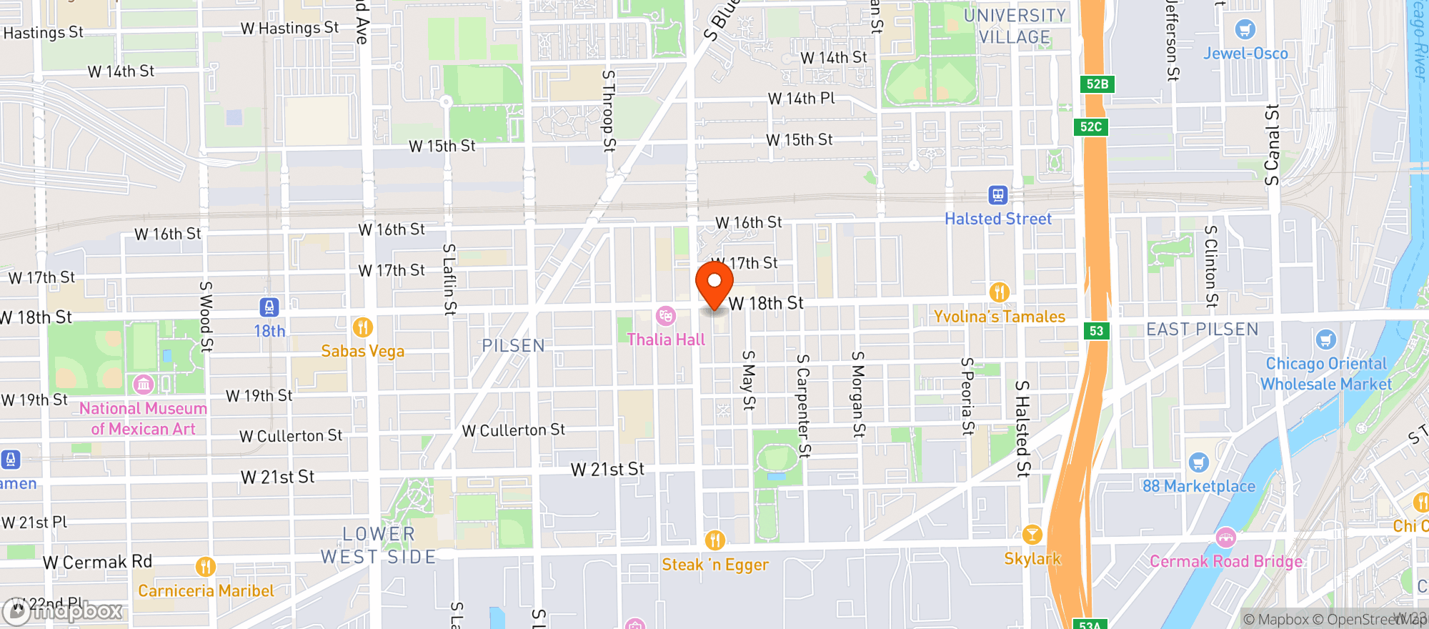 Map showing Amador Liquor
