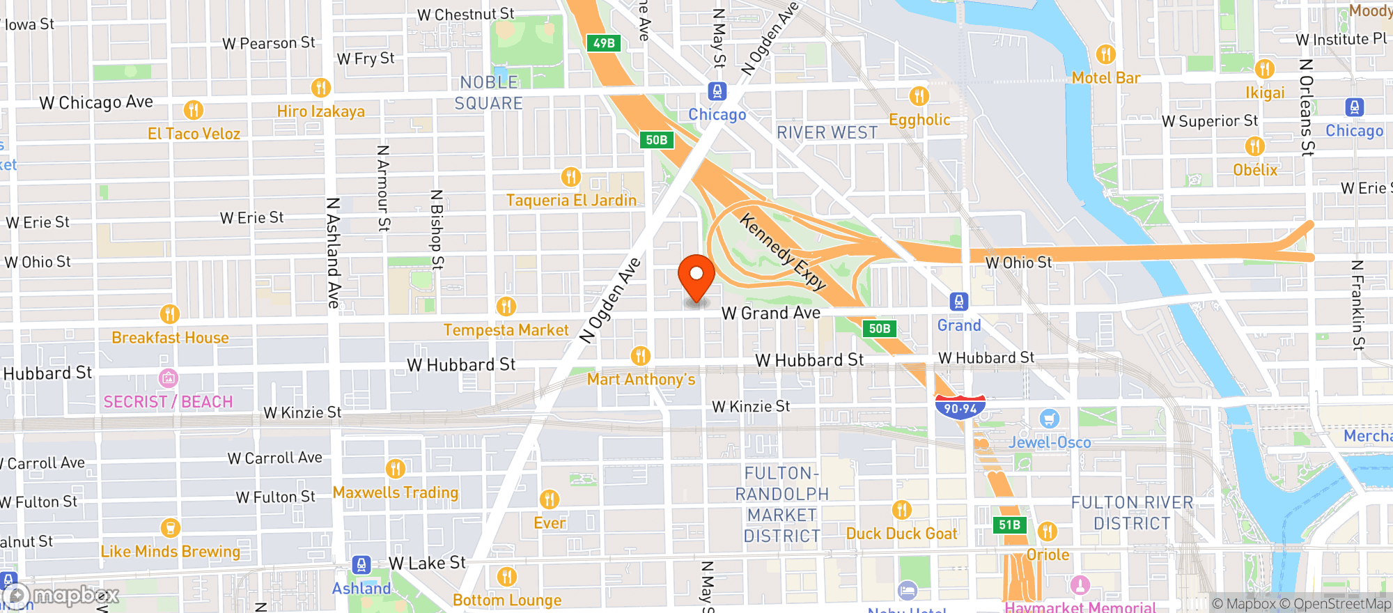 Map showing Mister Tiger
