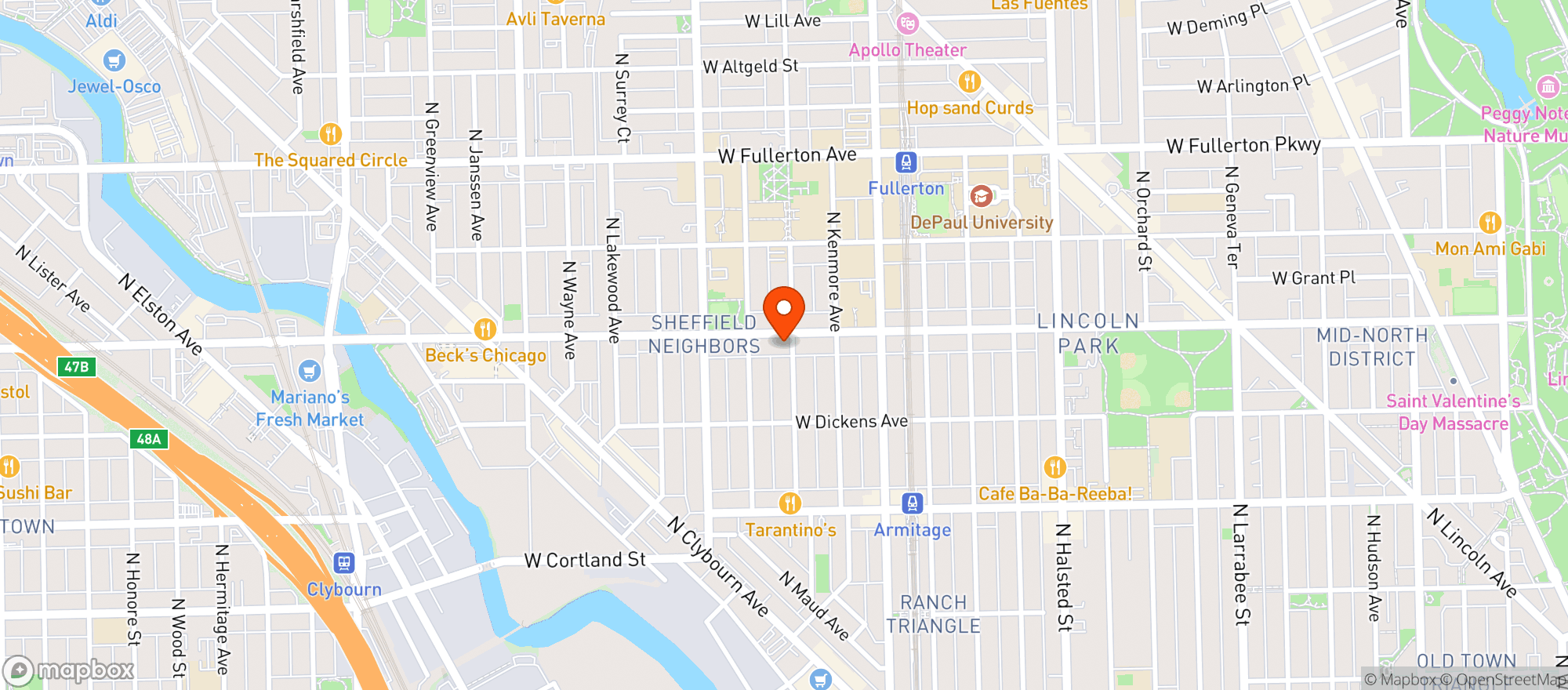 Map showing Range