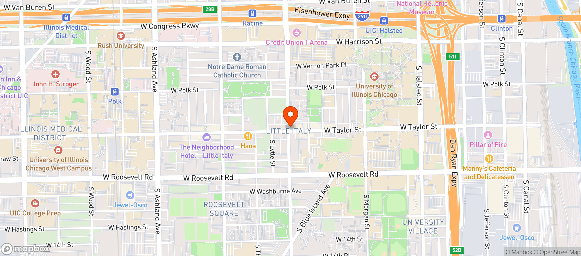 Map showing Wine On Taylor