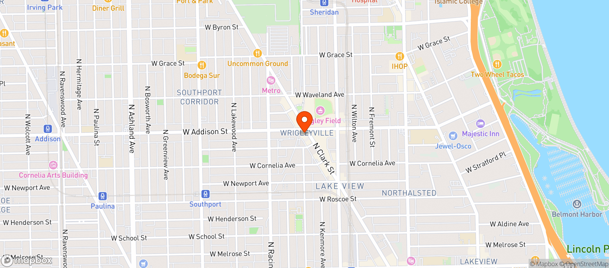 Map showing Cubby Bear