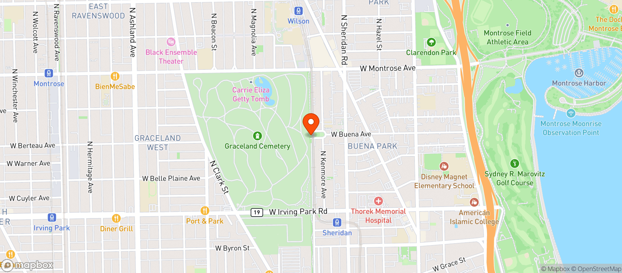Map showing Challenger Dog Park