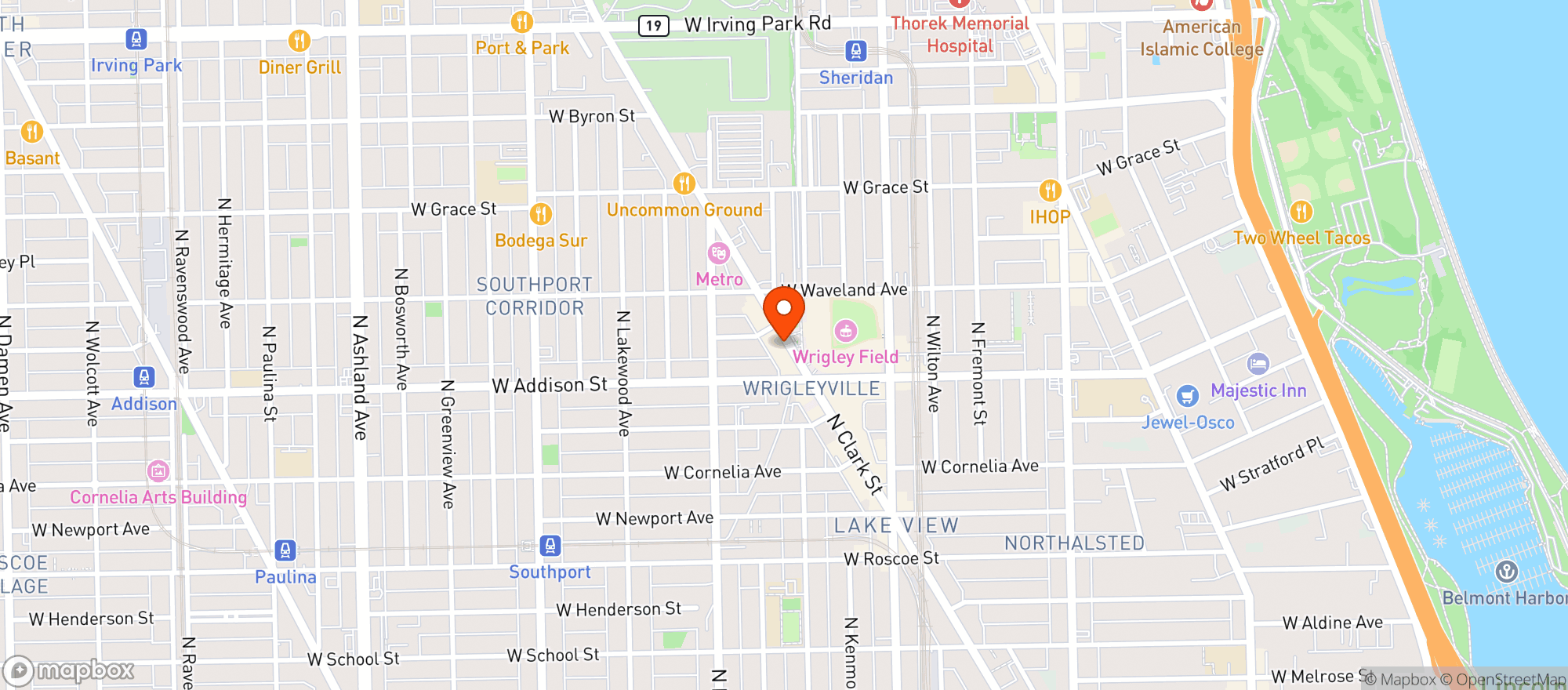 Map showing Hotel Zachary
