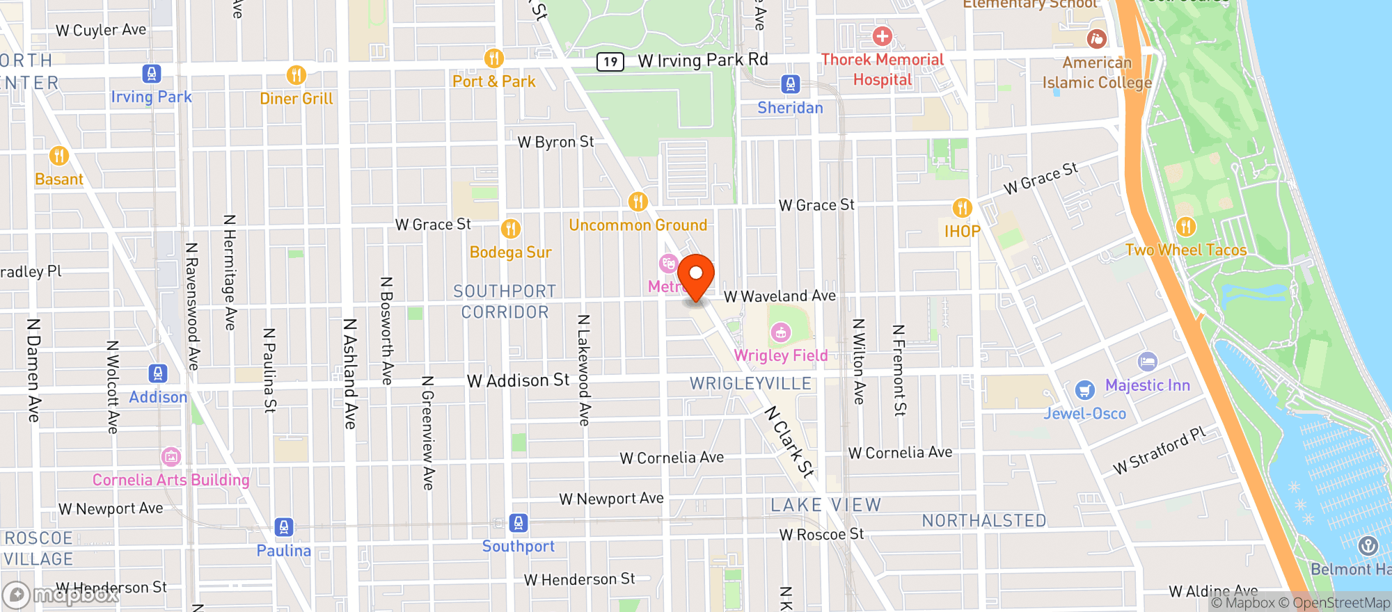 Map showing Bernie S