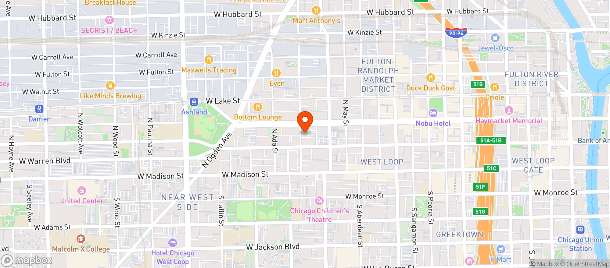 Map showing House Of Vans
