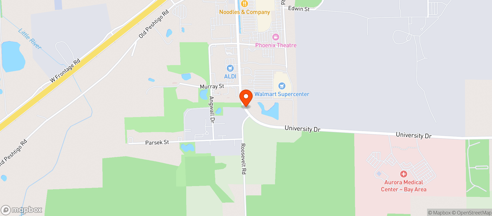 Map showing Walmart Supercenter