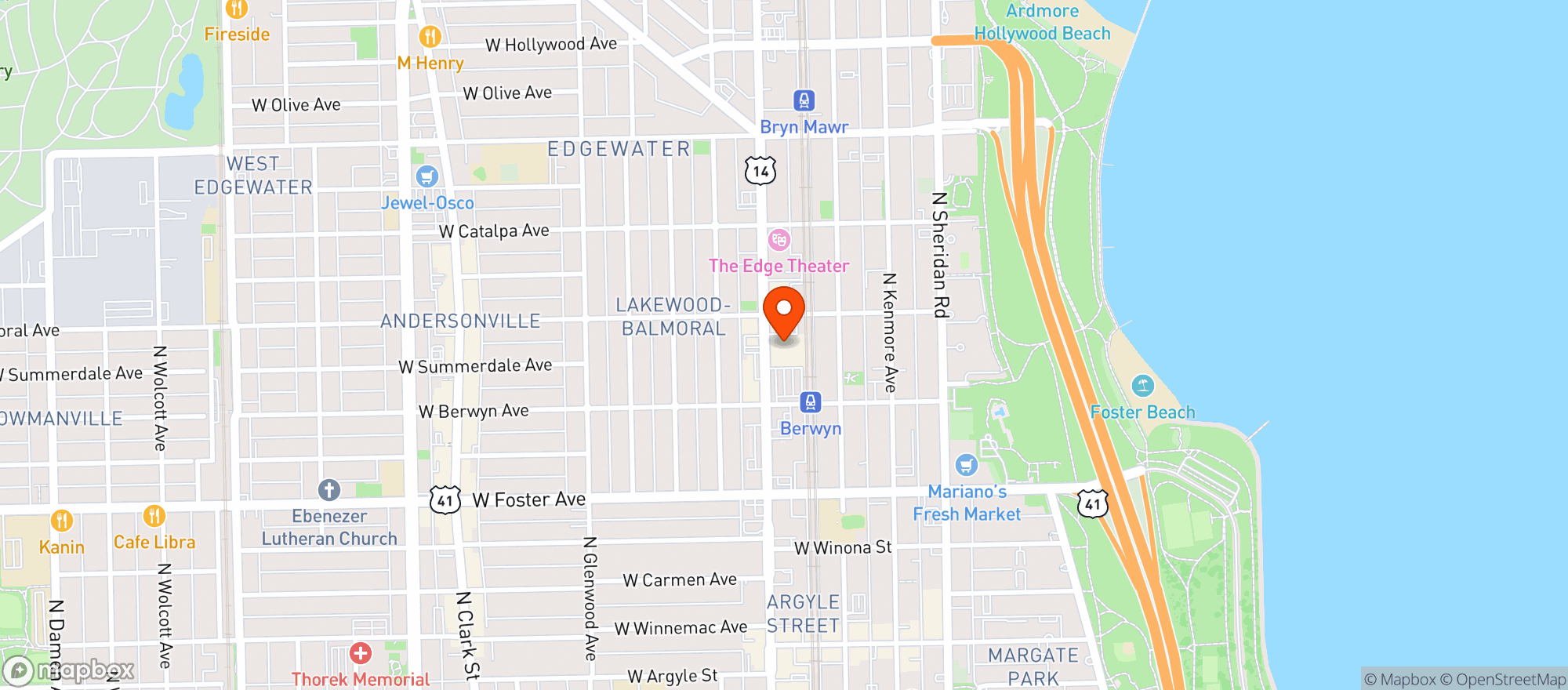 Map showing Osco Drug Store #3443
