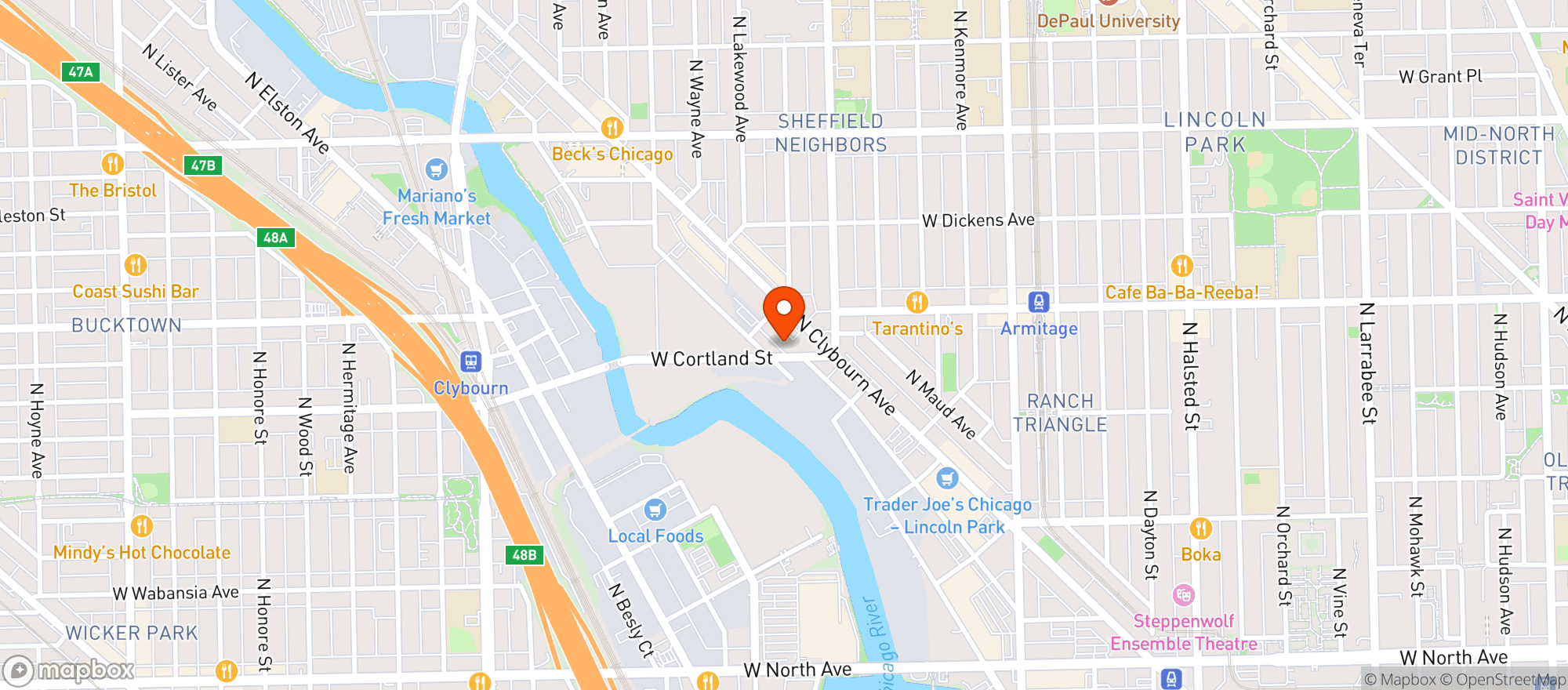 Map showing Gnc