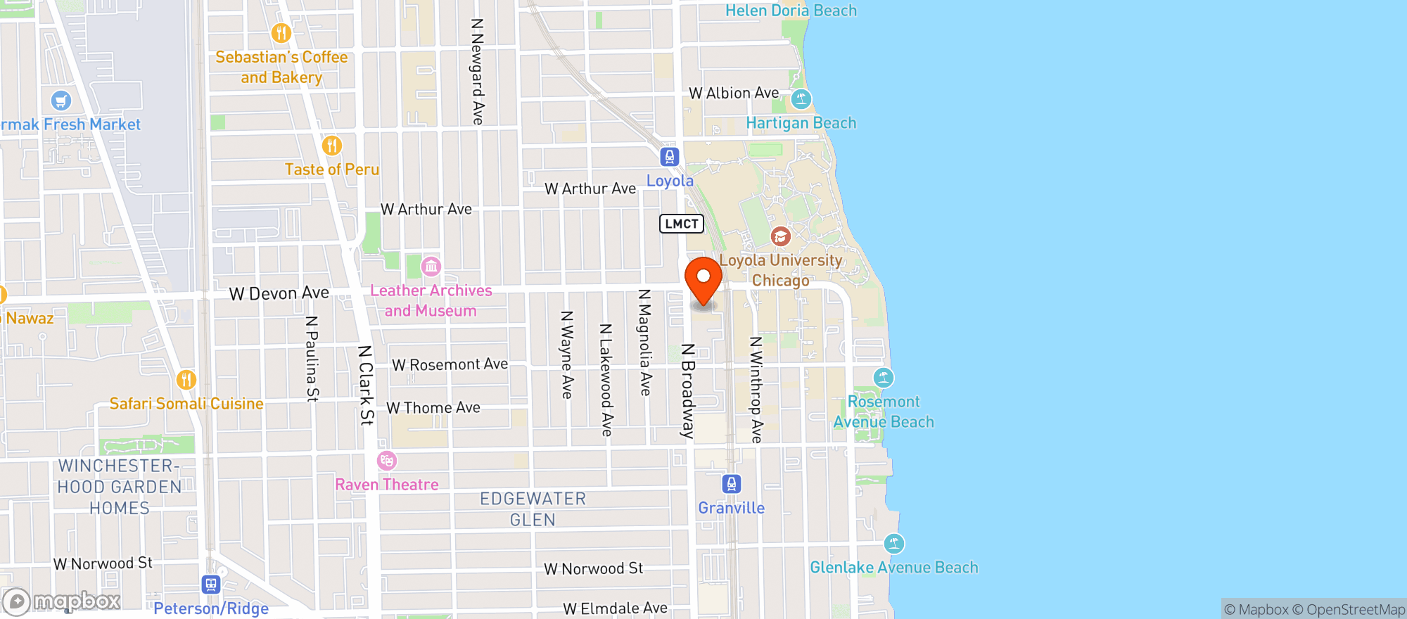 Map showing Pork Chop