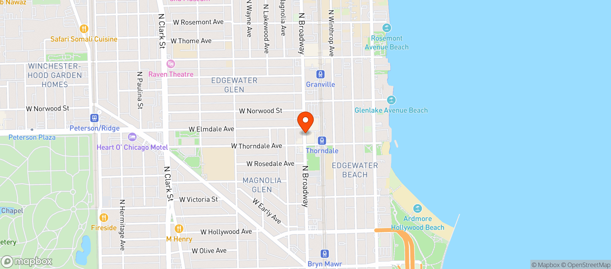 Map showing Indie Cafe