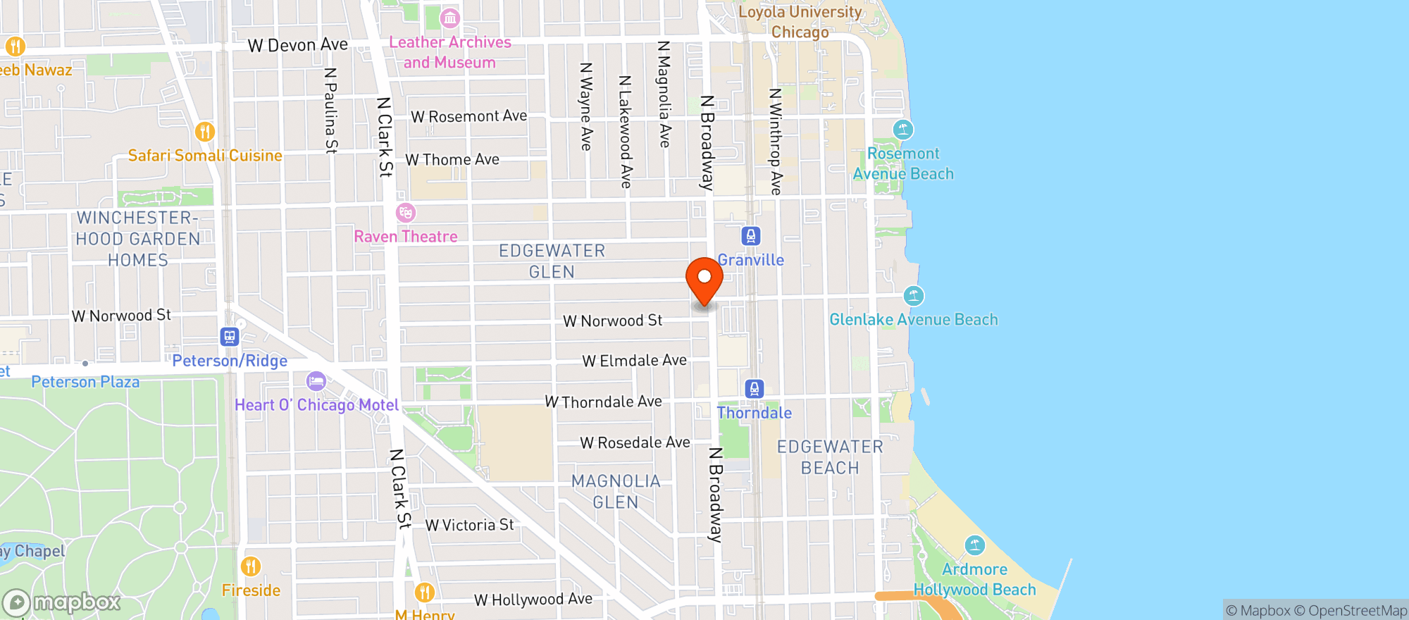 Map showing Double Bubble