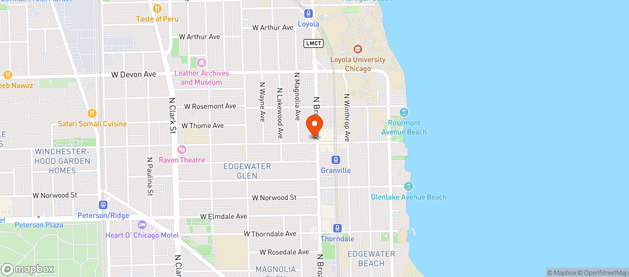 Map showing Sovernign Liquors