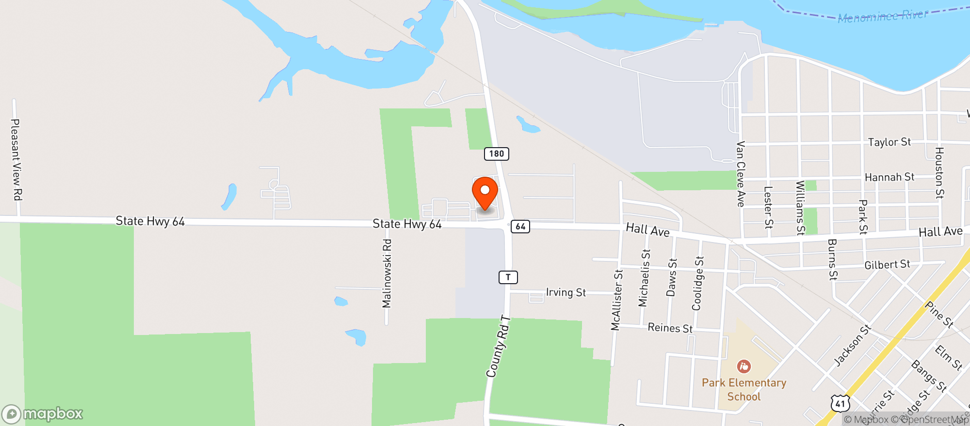 Map showing City Limits Liquor