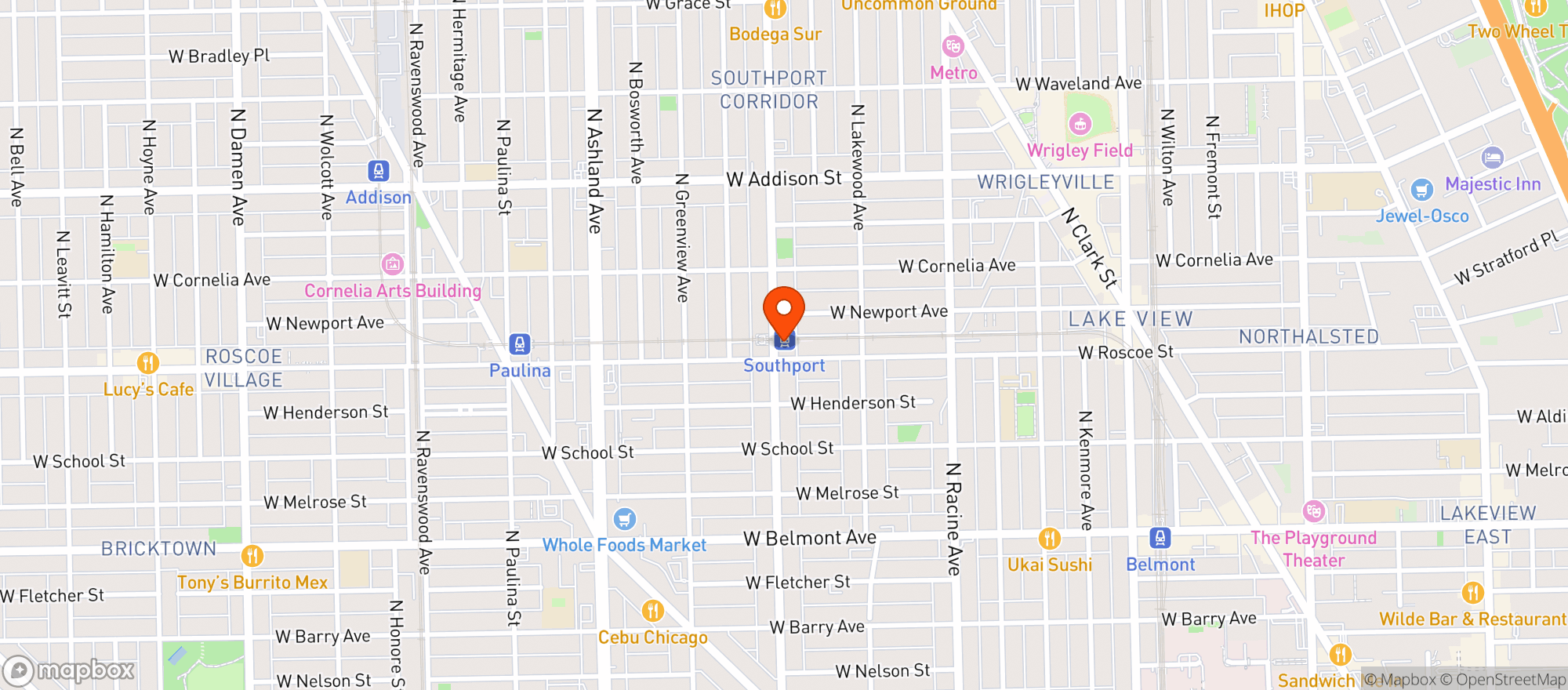 Map showing Galleria Liquors - Southport
