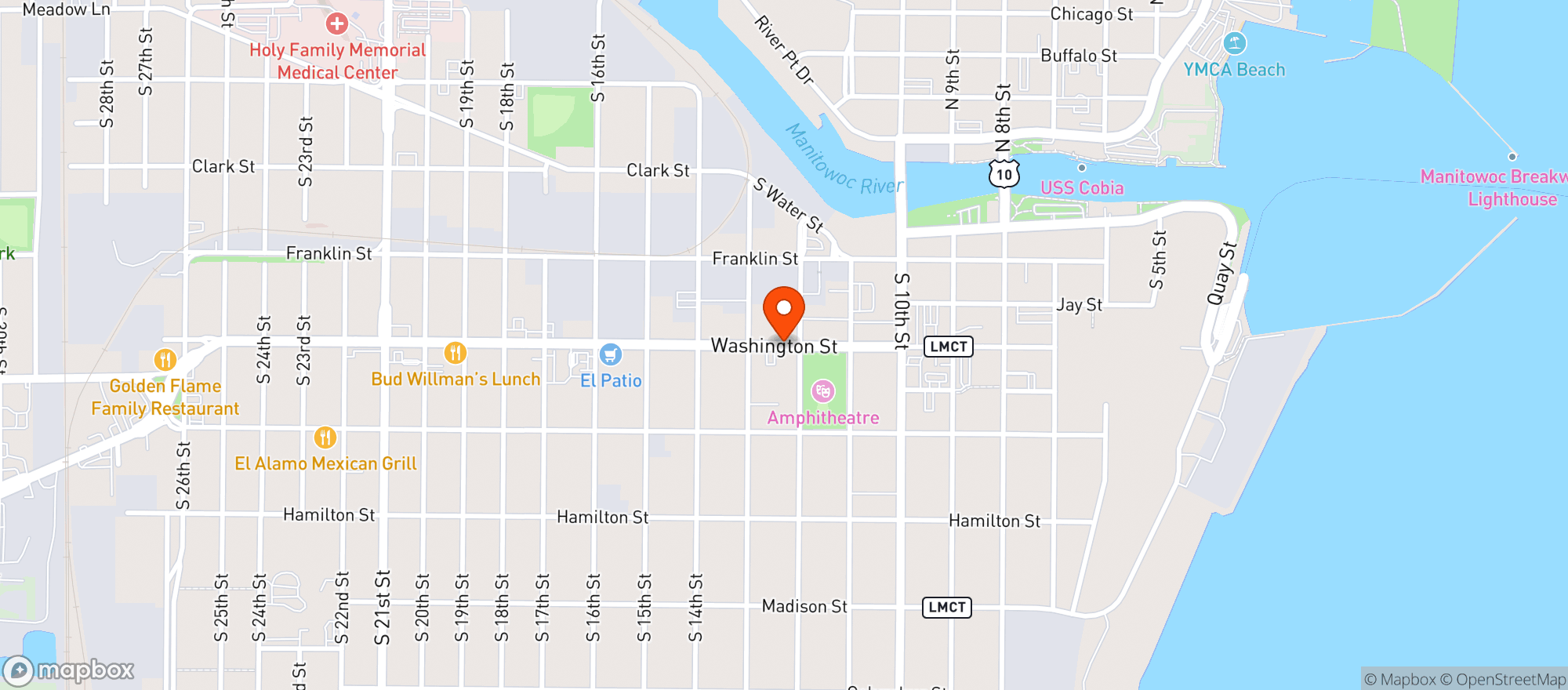Map showing North Shore Liquor