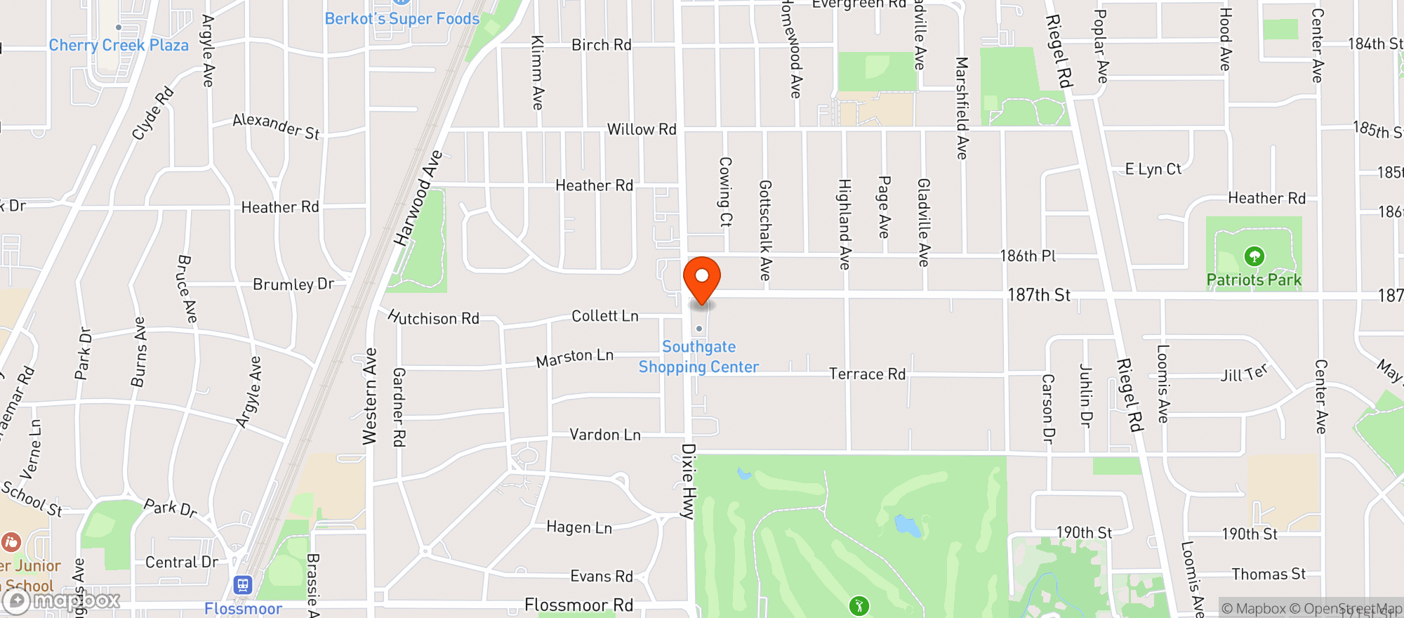 Map showing Butch's Family Liquors