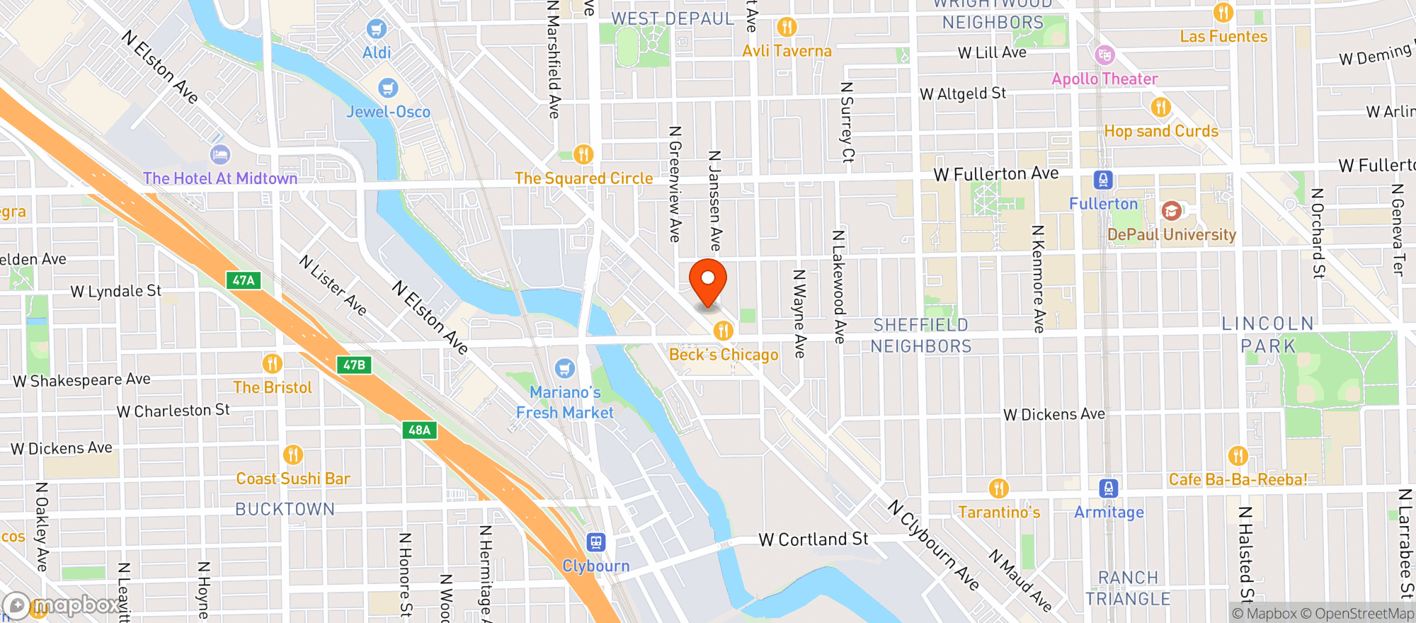 Map showing Dope cats