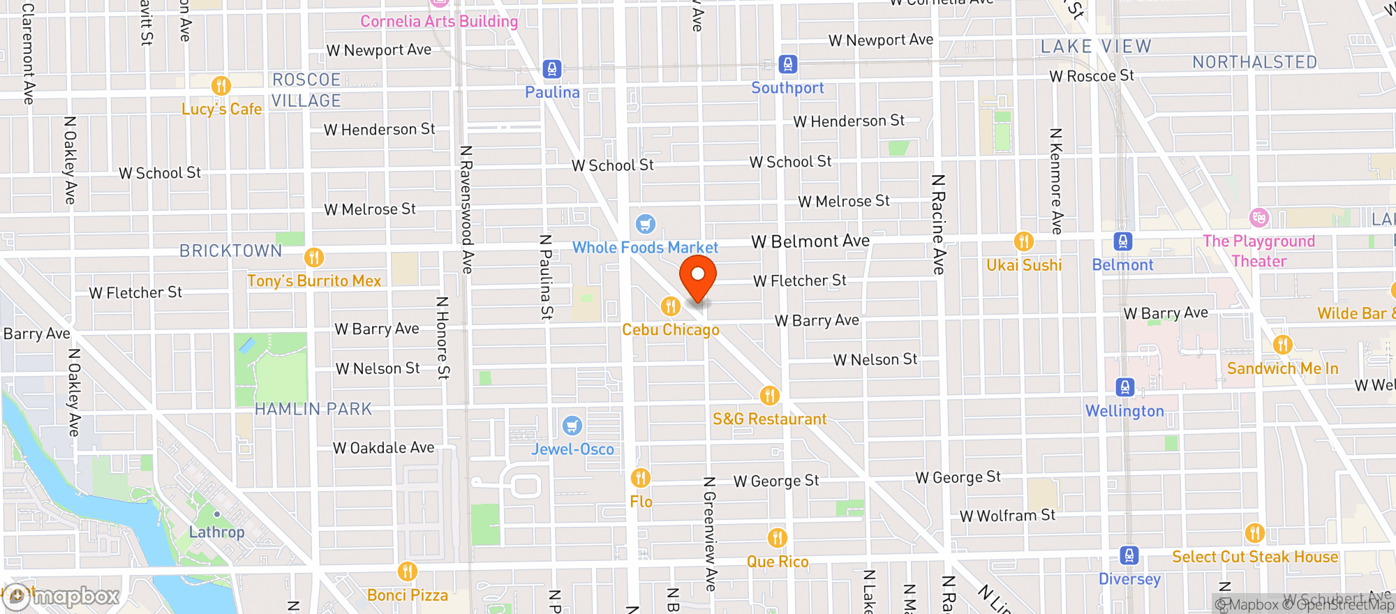 Map showing Hux Hemp Cbd Apothecary