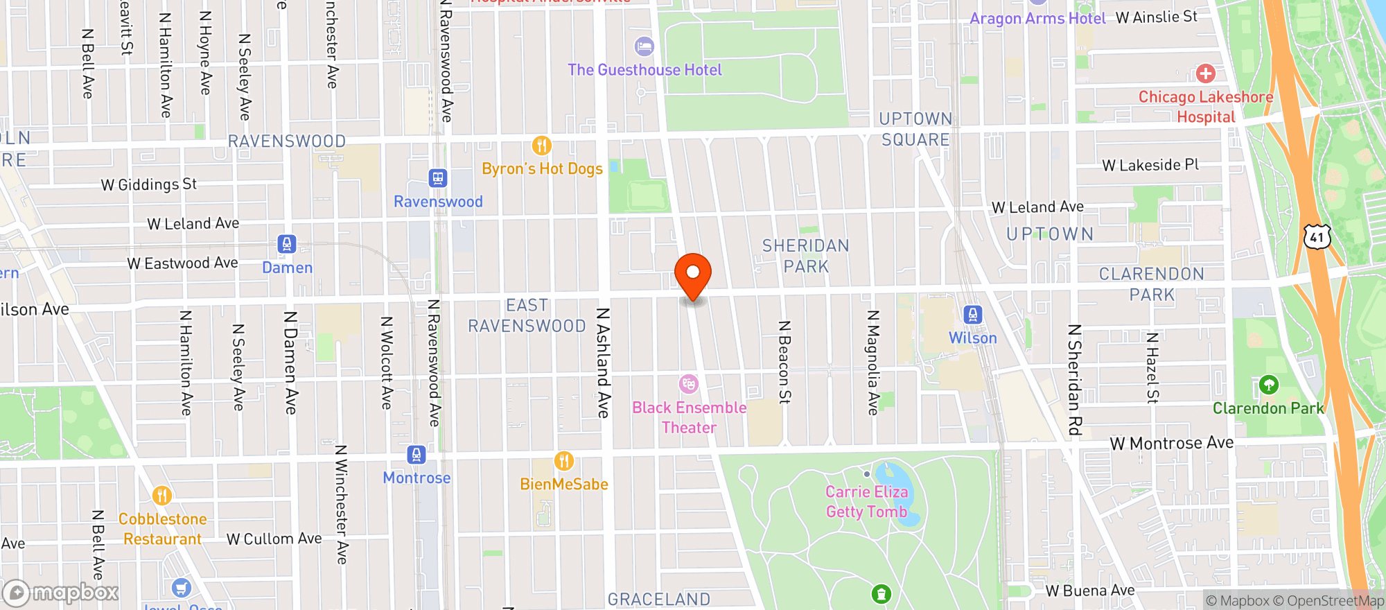 Map showing RAYANS LIQUORS