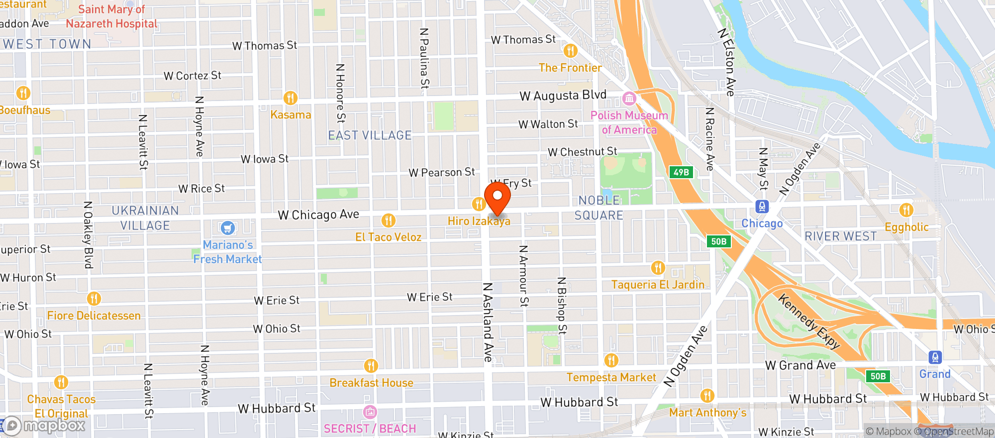 Map showing Spicy Fingers